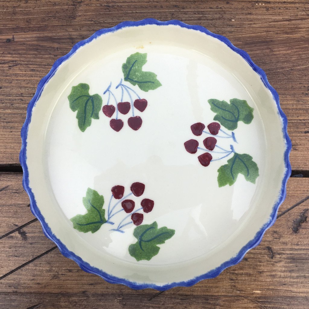 Poole Pottery "Dorset Fruit" Flan Dish, 8" (Cherries) MrPottery