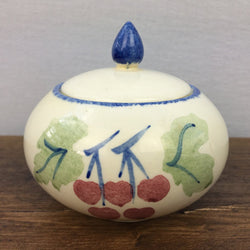 Poole Pottery Dorset Fruit Cherries Lidded Sugar Pot
