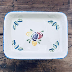 Poole Pottery Dorset Fruit Large Oblong Roasting Dish - Mixed Fruit