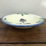 Poole Pottery Dorset Fruits Plum Cereal Bowl, Rimmed, 7.25"