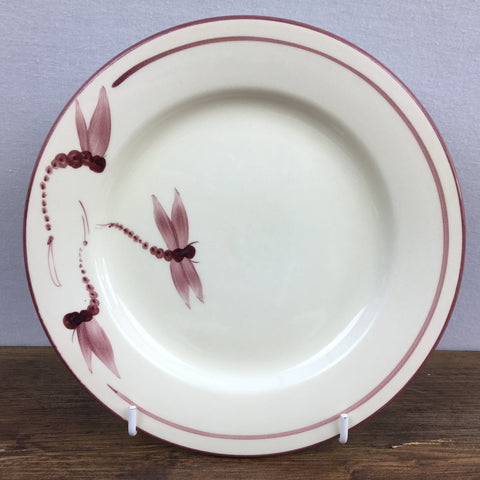 Poole Pottery Dragonfly Burgundy Tea Plate