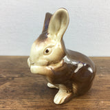 Poole Pottery Brown & Cream Rabbit, Washing