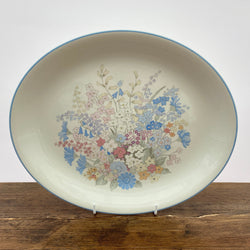 Poole Pottery Fleur Oval Platter/Dinner, 12"