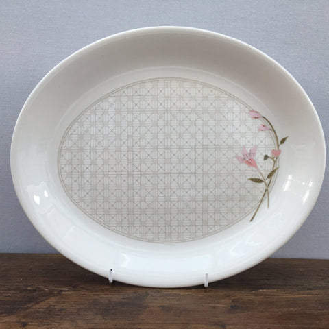 Poole Pottery Freesia 12" Oval Platter / Steak Plate