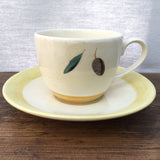 Poole Pottery Fresco Tea Cup & Saucer (Yellow)