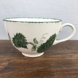 Poole Pottery Green Leaf Breakfast Cup