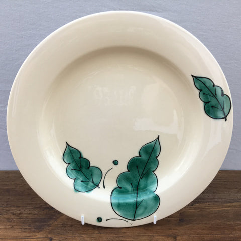 Poole Pottery Green Leaves Dinner Plate
