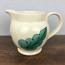 Poole Pottery Green Leaves Milk Jug