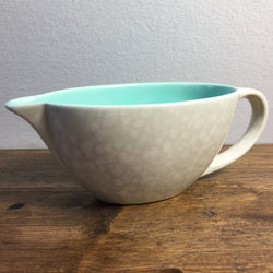 Poole Pottery Ice Green & Seagull Streamline Gravy Boat