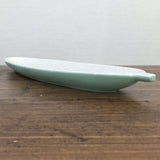 Poole Pottery Twintone Ice Green & Seagull Cucumber Dish