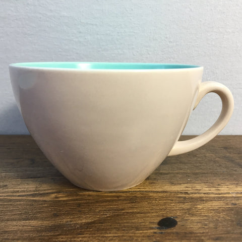 Poole Pottery Ice Green & Mushroom Breakfast Cup