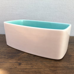 Poole Pottery Ice Green & Mushroom Butter Dish Base