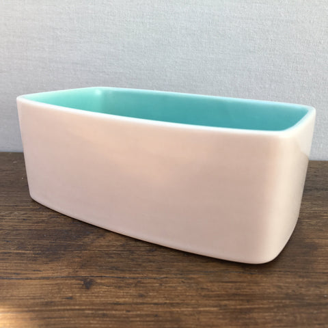 Poole Pottery Ice Green & Mushroom Butter Dish Base