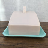 Poole Ice Green & Mushroom Streamline Cheese Dish