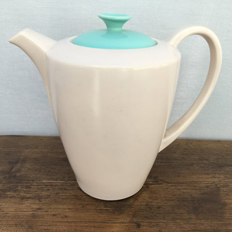 Poole Pottery Ice Green & Mushroom Coffee Pot, 2 Pint