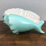 Poole Pottery Ice Green & Mushroom Conch Shell