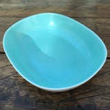 Poole Pottery Ice Green & Mushroom Oblong Roaster