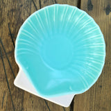 Poole Pottery "Ice Green & Mushroom (C96)" Shell, Scallop