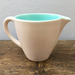 Poole Pottery "Ice Green & Mushroom (C96)" Cream Jug (Streamline)