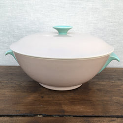 Poole Pottery Ice Green & Mushroom Streamline Covered Tureen