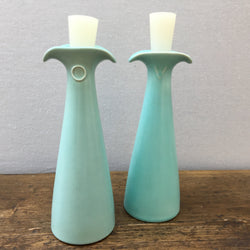 Poole Pottery Ice Green Oil & Vinegar Bottles