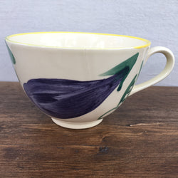Poole Pottery Legumes Breakfast Cup - Yellow Border