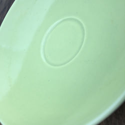 Poole Lime Yellow Coffee Saucer