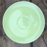 Poole Pottery Lime Yellow Soup Cup Saucer
