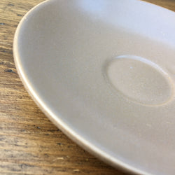 Poole Pottery Twintone Sepia & Mushroom Coffee Saucer