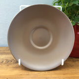 Poole Pottery Twintone Mushroom & Sepia Tea Saucer
