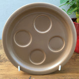 Poole Pottery Twintone Mushroom & Sepia 4 Piece Cruet Stand