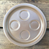 Poole Pottery Mushroom & Sepia Cruet Stand