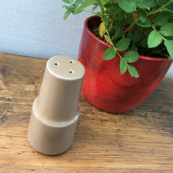 Poole Pottery Mushroom & Sepia Salt Pot, Tiered