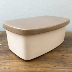 Poole Pottery Sepia & Mushroom Butter Dish