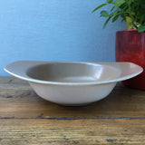 Poole Pottery Twintone Sepia & Mushroom Lugged Bowl