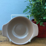 Poole Pottery Mushroom & Sepia Lugged Bowl