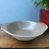 Poole Twintone Mushroom & Sepia Eared Bowl