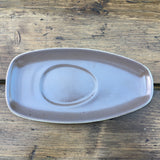Poole Pottery Twintone Mushroom & Sepia Gravy Boat Stand