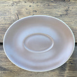 Poole Pottery Twintone Sepia & Mushroom Streamline Gravy Saucer