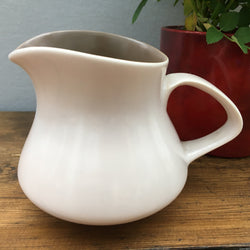 Poole Pottery Sepia & Mushroom Milk Jug Contour