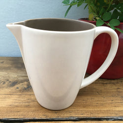 Poole Pottery Streamline Milk Jug in Sepia & Mushroom