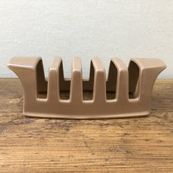 Poole Pottery Sepia & Mushroom Toast Rack