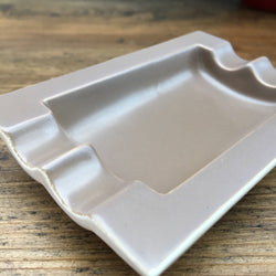Poole Pottery Twintone Sepia & Mushroom Ashtray
