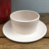 Poole Pottery Mushroom & Sepia Round Lidded Butter Dish
