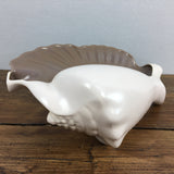 Poole Pottery Sepia & Mushroom Large Conch Shell