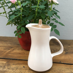 Poole Pottery Mushroom & Sepia Hot Milk Jug, 0.75 Pints