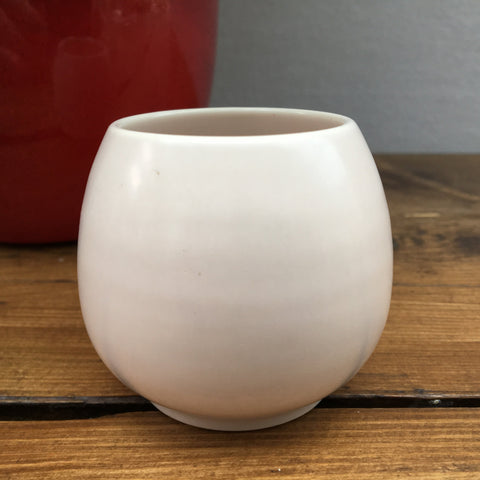 Poole Pottery Twintone Sepia & Mushroom Rounded Mustard Pot