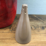 Poole Pottery Twintone Mushroom & Sepia Pepper Pot