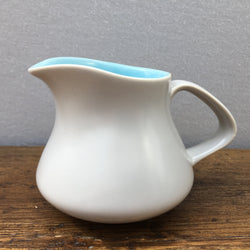 Poole Pottery Twintone Sky Blue & Dove Grey Cream Jug