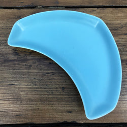 Poole Pottery Sky Blue Crescent Tea Plate